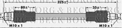 BORG & BECK bbh7095 -  Тормозной шланг